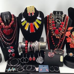 Jewelry Lot includes Baublebar, Guess, and Bogot.